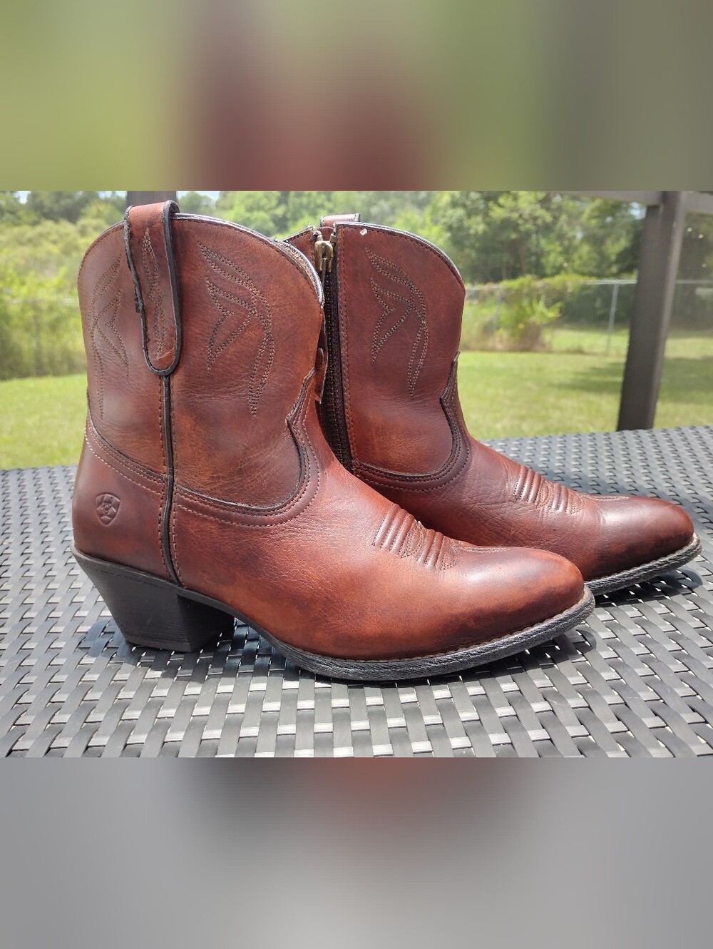 Ariat Darlin Western Boot In Sassy Brown - Picture 9 of 14